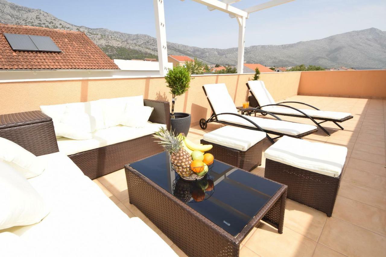 Luxury Penthouse With Jacuzzi In Orebić Kültér fotó