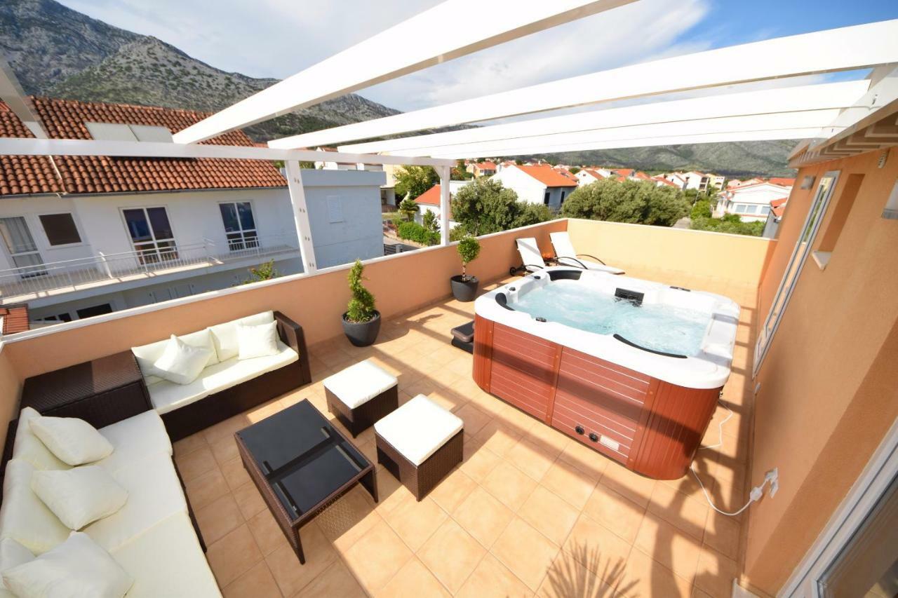 Luxury Penthouse With Jacuzzi In Orebić Kültér fotó